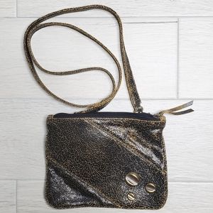 BRYNA NICOLE Cracked Leather Crossbody/Belt Bag.